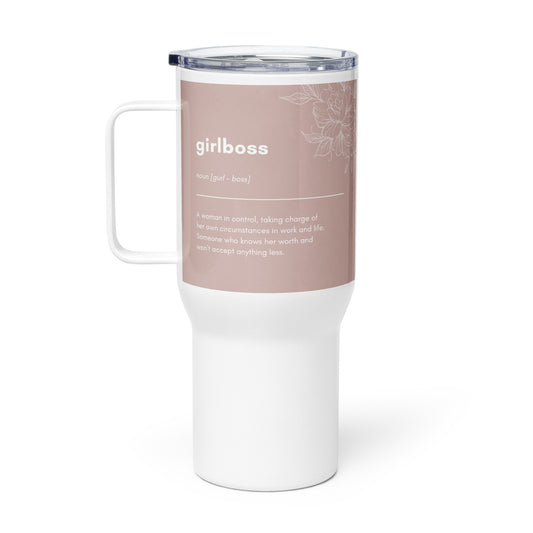 Girlboss Travel mug with a handle