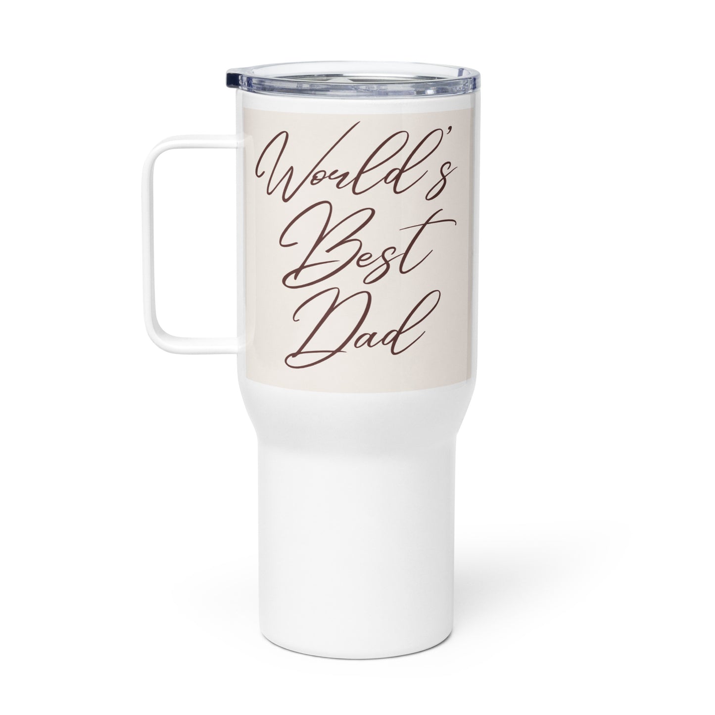 World's Best Dad Travel mug with a handle