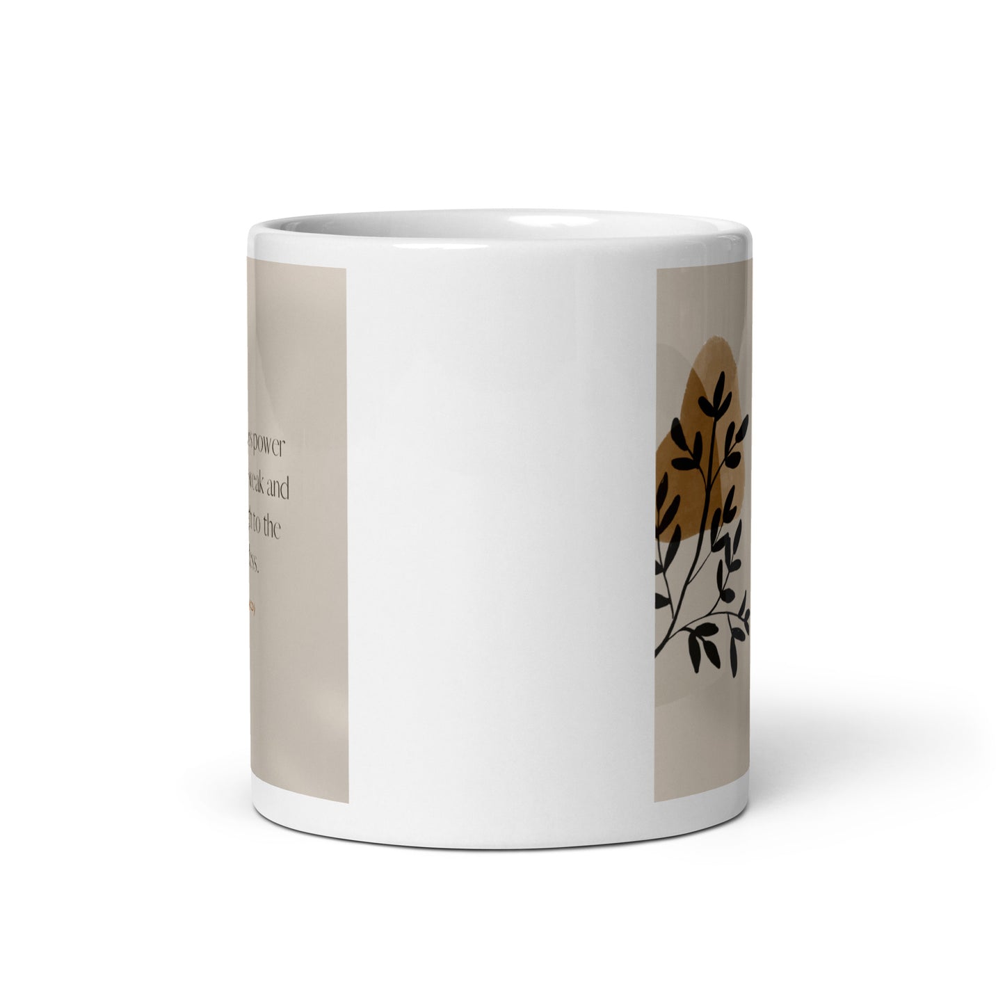 Isaiah 40:29 White glossy mug