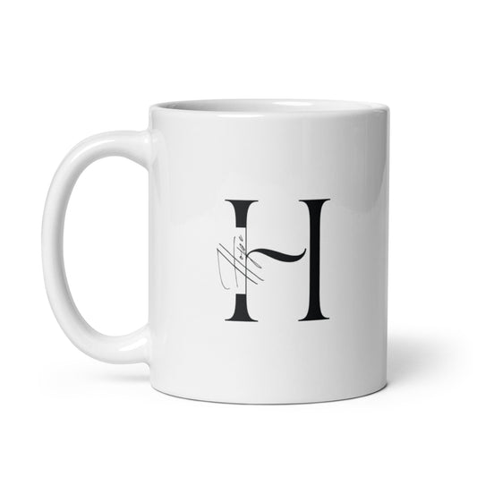 Hope White glossy mug