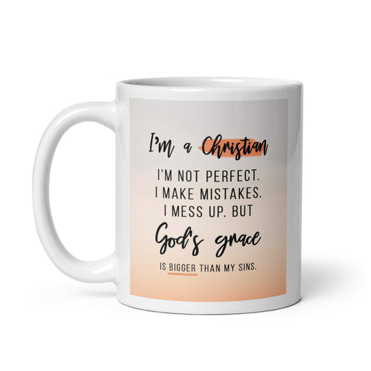 I'm a Christian White glossy mug