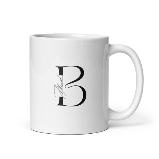 Blessed White glossy mug