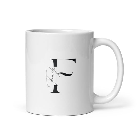 Family White glossy mug