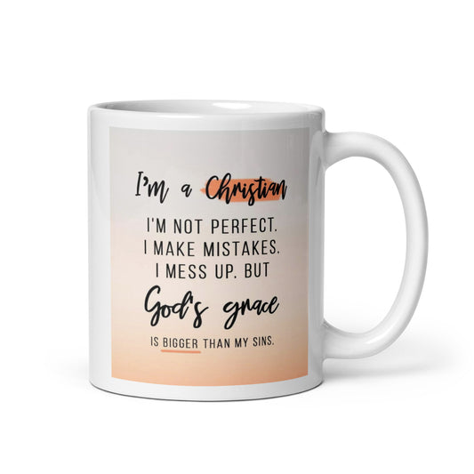 I'm a Christian White glossy mug