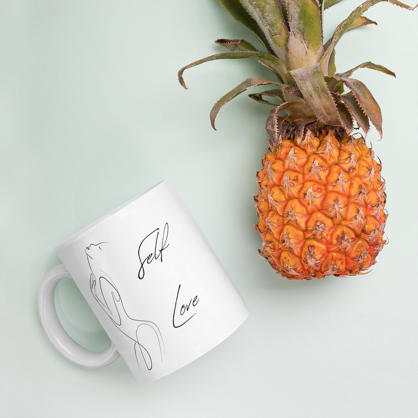 Self Love Sexy Bold White glossy mug