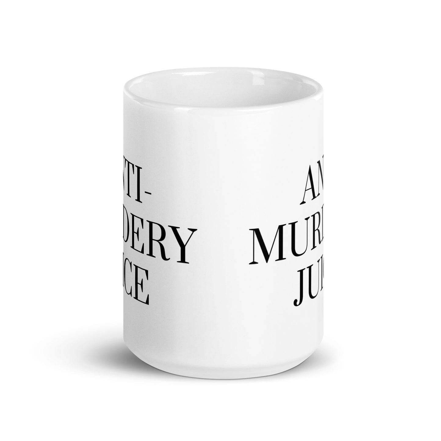 Anti-Murdery Juice White glossy mug