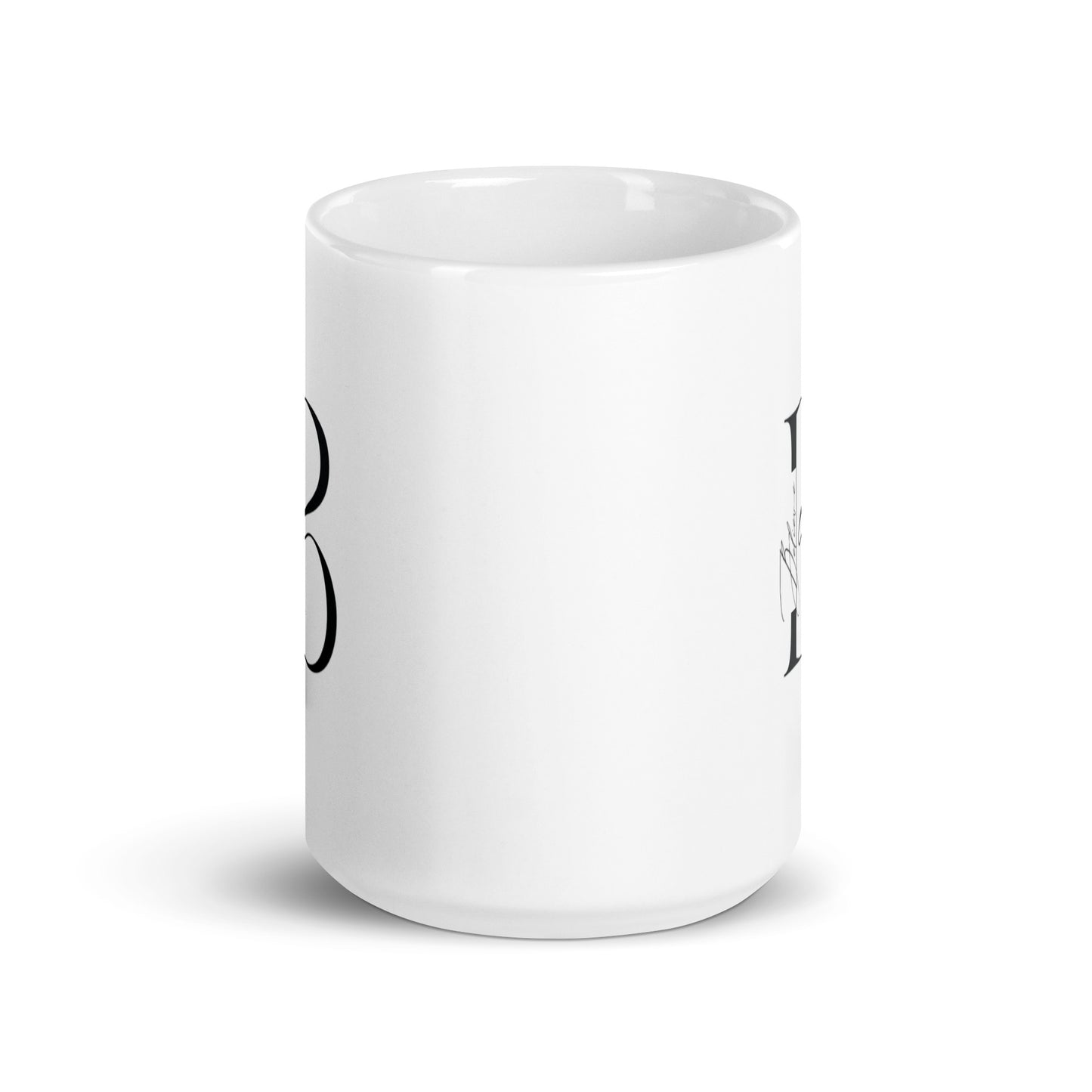 Believe White glossy mug