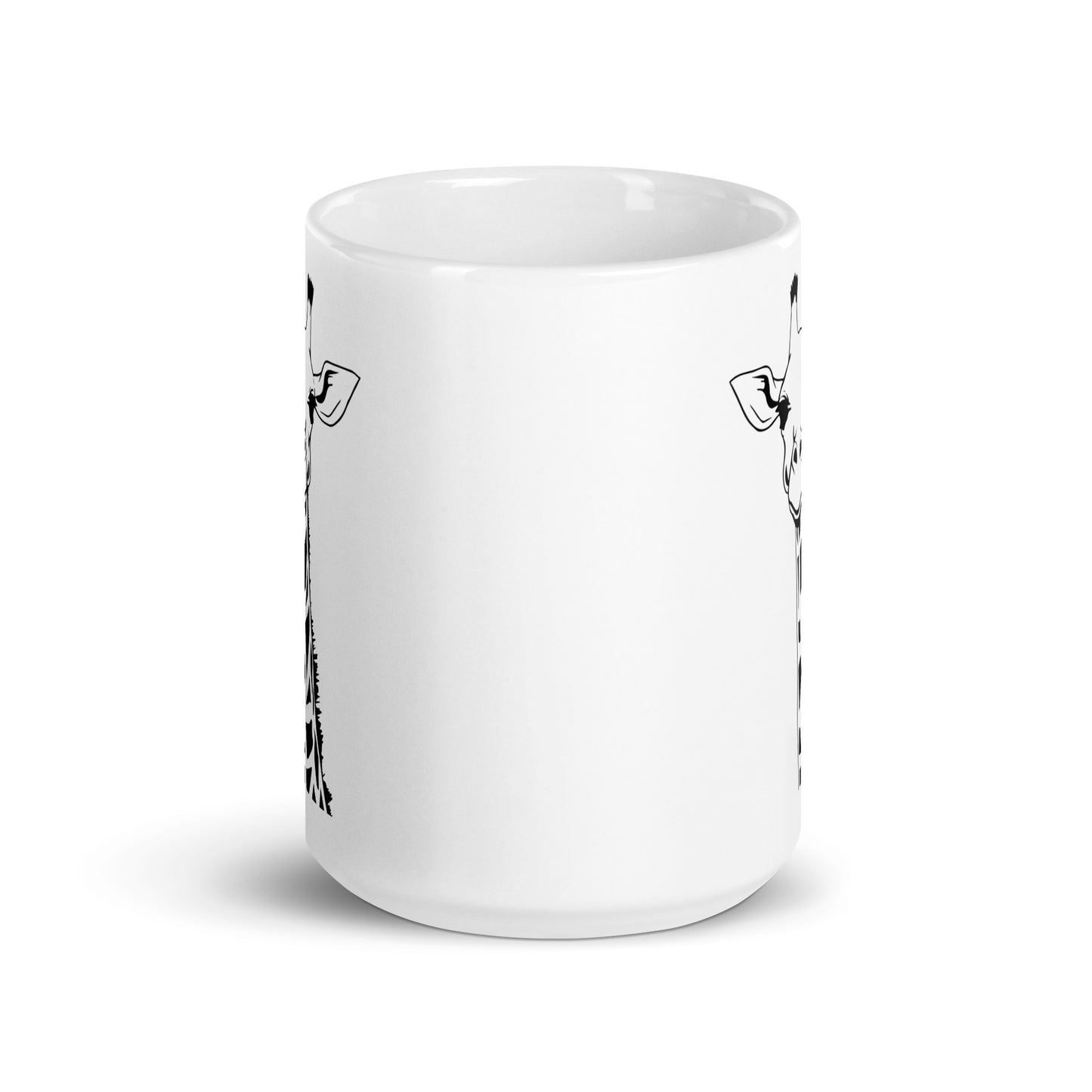 Giraffe White glossy mug