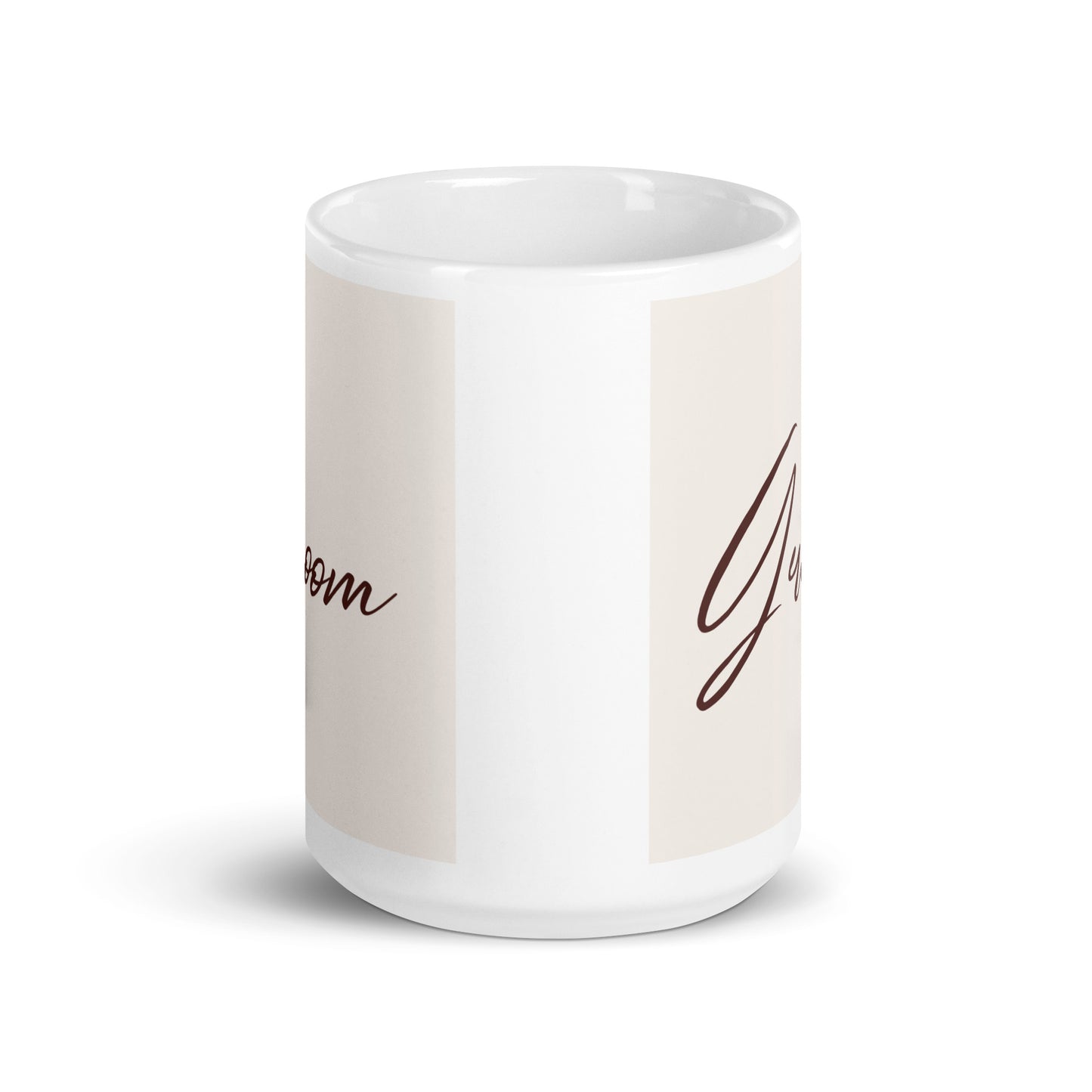 Groom White glossy mug