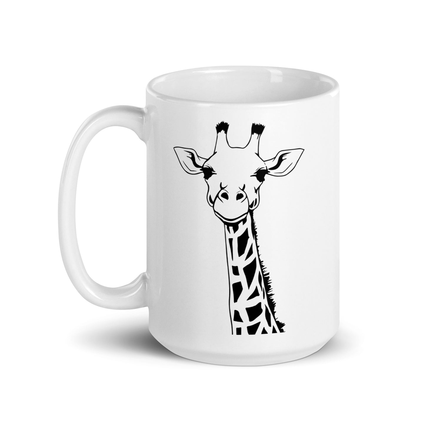 Giraffe White glossy mug