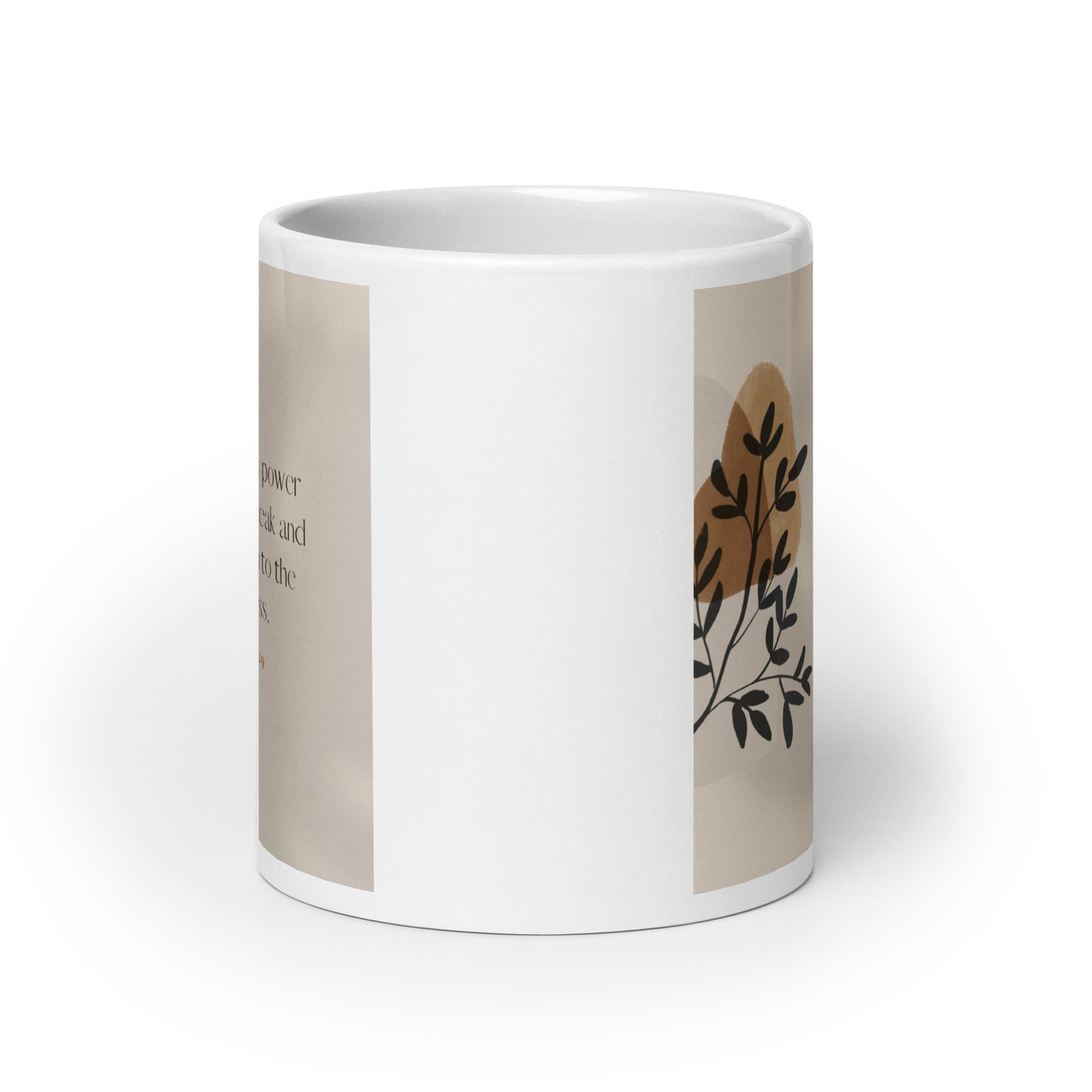 Isaiah 40:29 White glossy mug